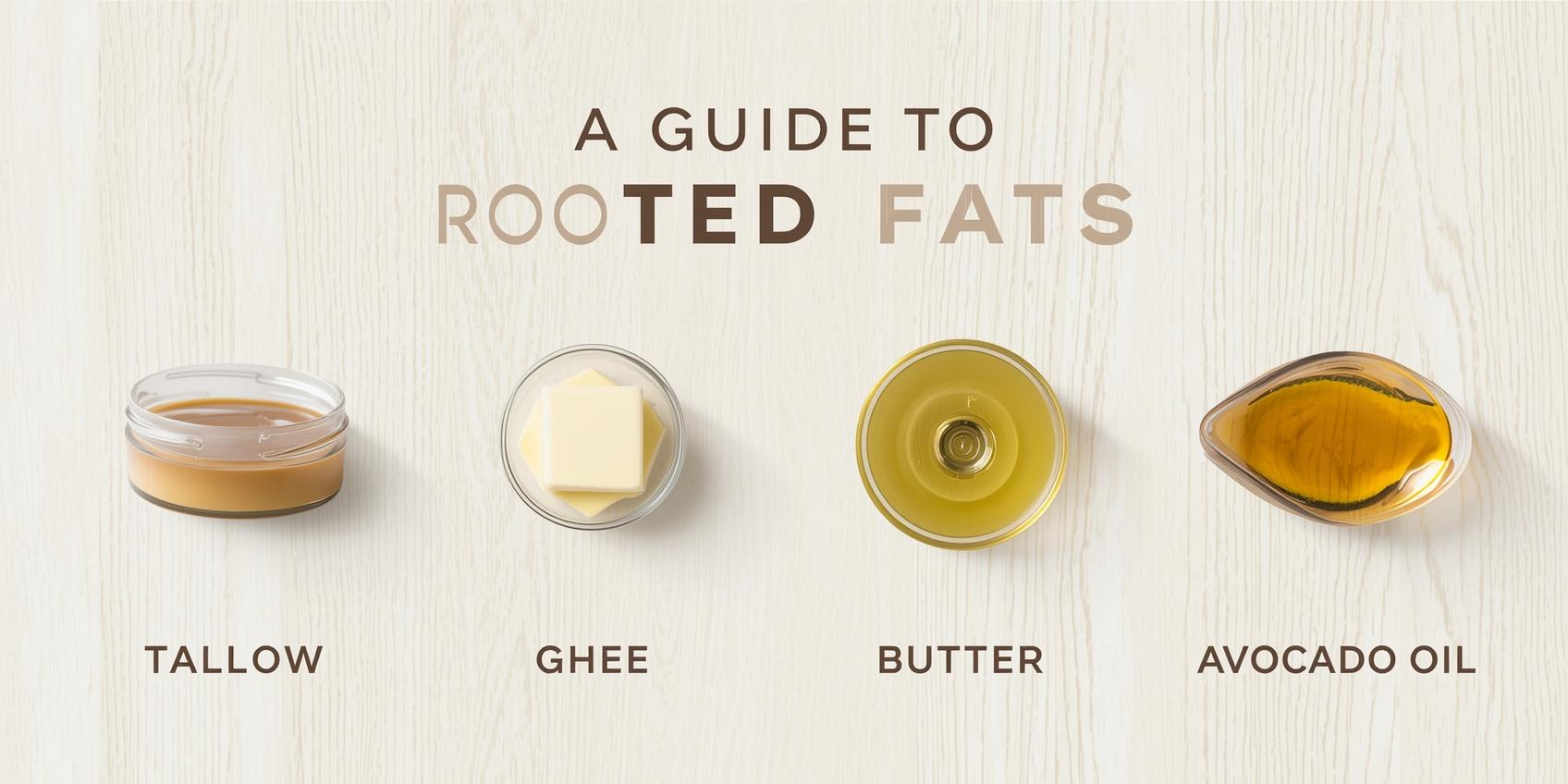 Sustained Energy: A Guide to Rooted Fats (Tallow, Ghee, Butter, and Avocado Oil)
